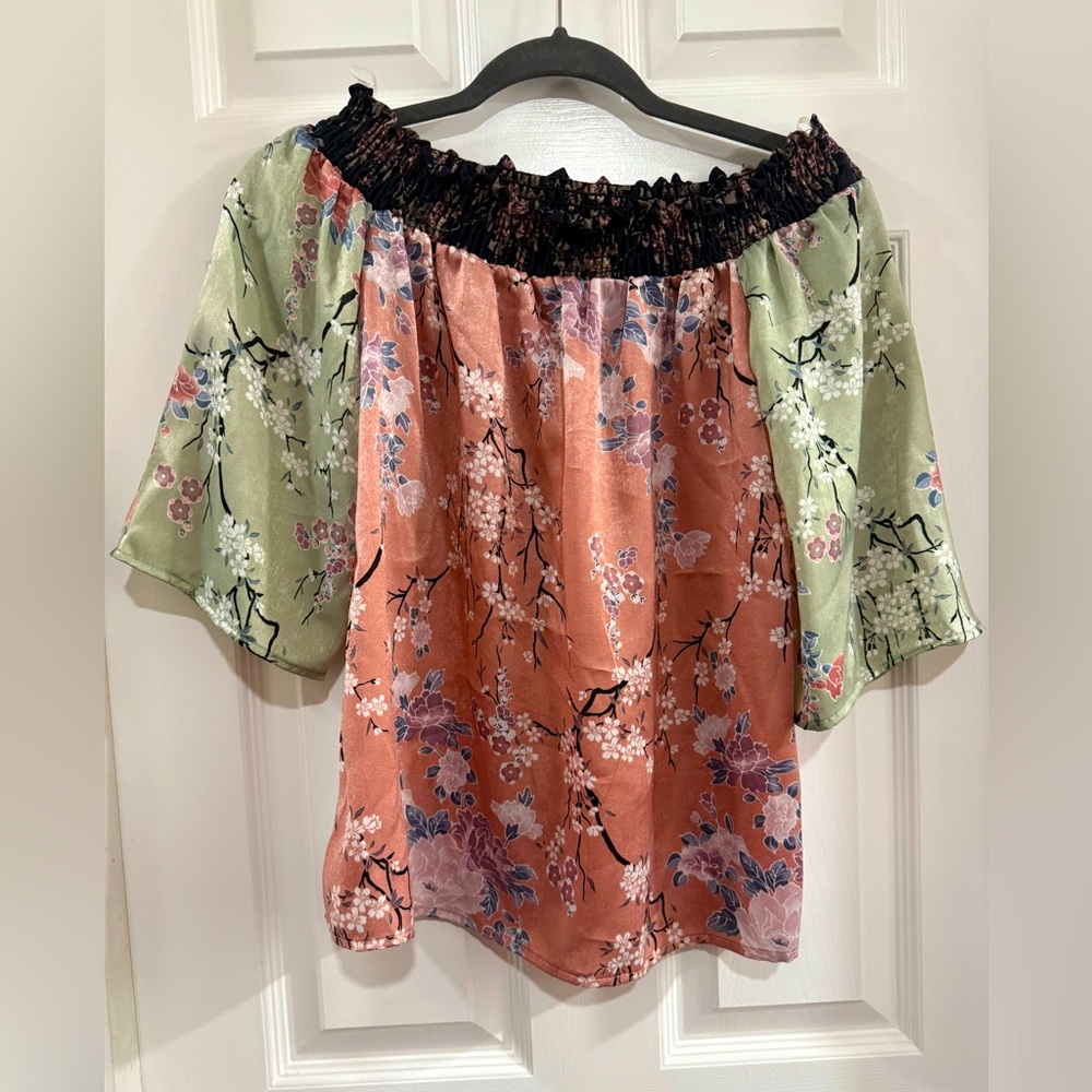 Hummingbird Cold Shoulder Blouse Shirt